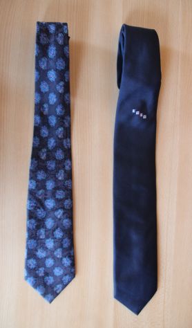 2 Cravatte Made in ITALY , 100% Seta e rifinite a mano - Foto 5