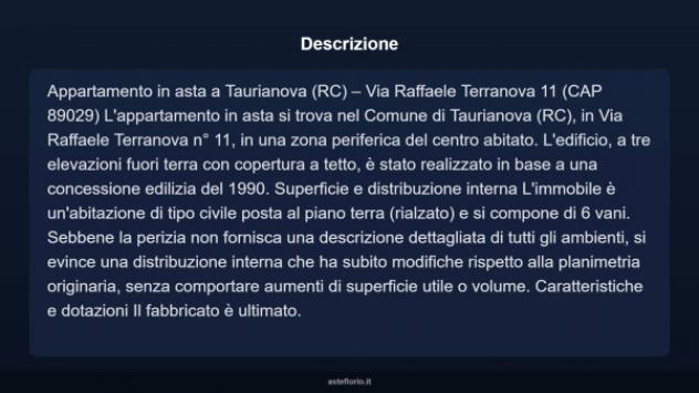 Immobile in asta di 90 m² con più di 5 locali in vendita a Taurianova - Foto 4
