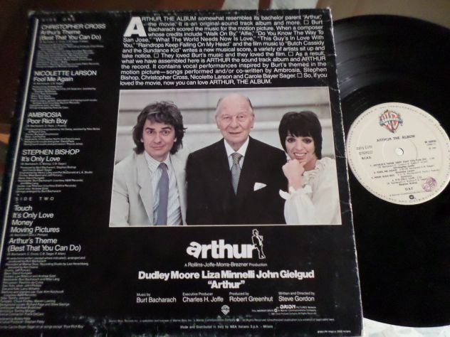 ARTHUR The Album OST - LP / 33 giri 1981 WEA Italy - Foto 2