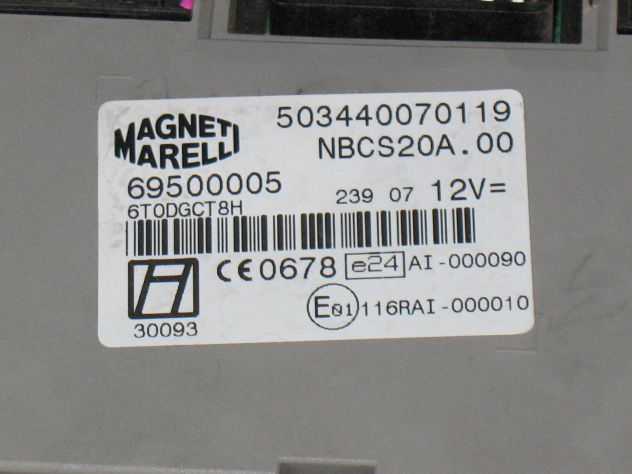 69500005 BODY COMPUTER IVECO DAILY 2.3 3.0 503440070119 NBCS20A.00 000090 000010 - Foto 2