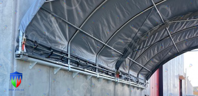 Coperture su container cantieri edili 12 x 12 x 7,10 con chiusure ambo i timpani - Foto 6