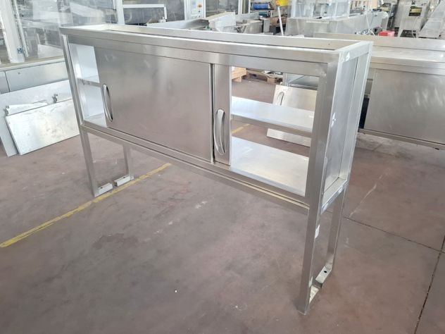 pensile rialzato inox cucina professionale usato - Foto 5