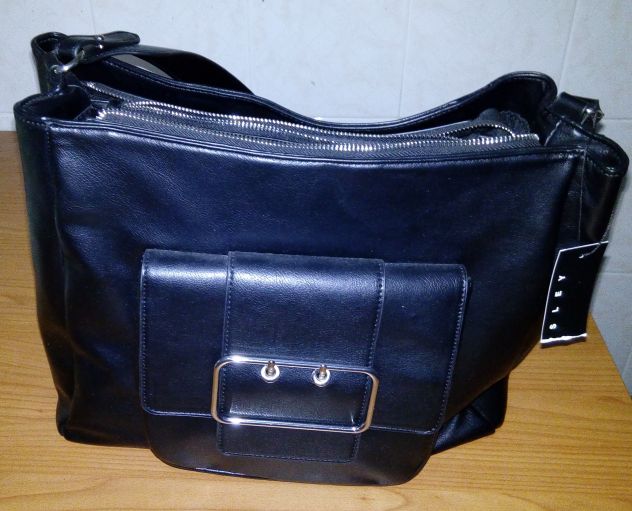 Borsa Sysley Restless Nomade nera in ecopelle nuova con cartellino - Foto 4