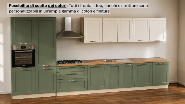 CUCINA LINEARE MODERNA COMPONIBILE CON ELETTRODOMESTICI COMPRESI CUCINE - Foto 3