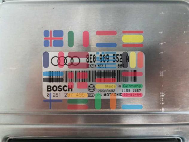 0261207495 8E0907552A Audi A4 2.6 centralina motore Bosch - Foto 2