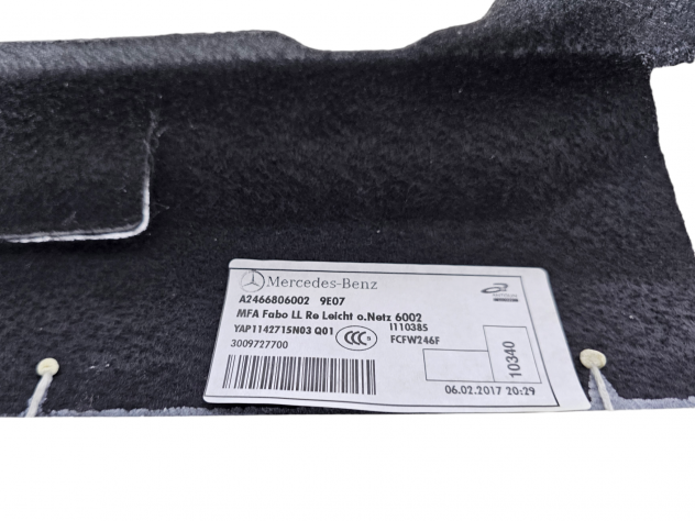 MOQUETTE INTERNA ABITACOLO MERCEDES Classe A Serie (W176) A2466806002 (1218) - Foto 15