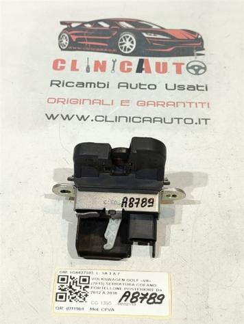 SERRATURA COFANO POSTERIORE VOLKSWAGEN Golf 7 Berlina 5G6827505 CPVA (12) - Foto 2