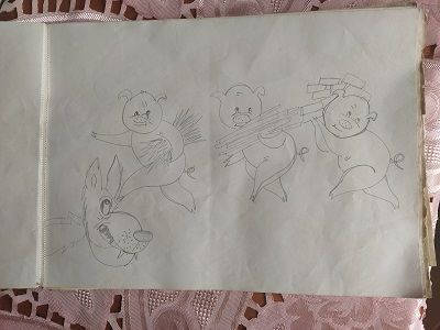 R135 -  ALBUM DI DISEGNODISEGNI ORIGINALI FATTI A MATITA. - Foto 3