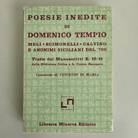 Poesie Inedite di Domenico Tempio - Minerva Ed - 1975 - TRACCIATA! - Foto 3