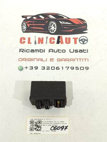 CENTRALINA CANDELETTE ALFA ROMEO 156 Berlina Serie (932_) 0281003015 diesel 1910 (9703)