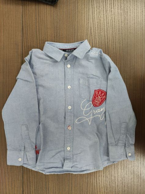 Original Marines camicia jeans e gilet scozzese 3-4 anni - Foto 2