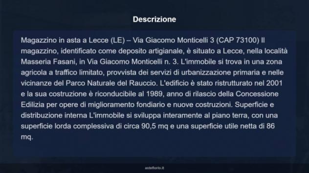 Immobile in asta di 90 m² in vendita a Lecce - Foto 3
