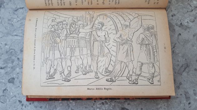 libro antico 1890 illustrato brevi racconti di storia con copertina rigida usato - Foto 4