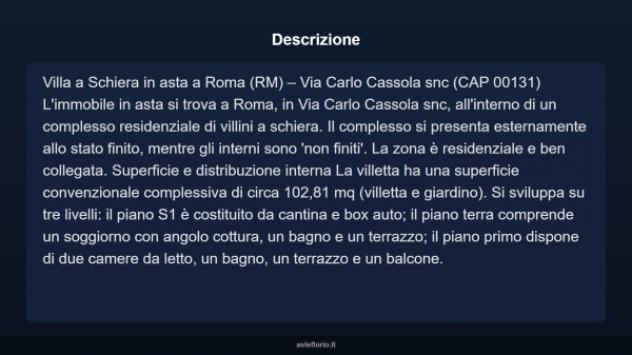 Immobile in asta di 102 m², box auto in vendita a Roma - Foto 3