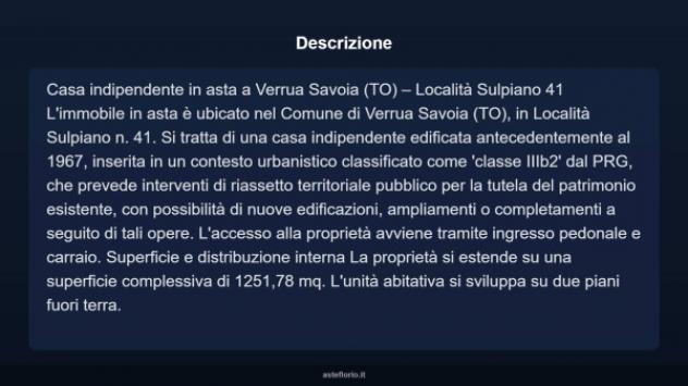 Immobile in asta di 1251 m² in vendita a Verrua Savoia - Foto 4