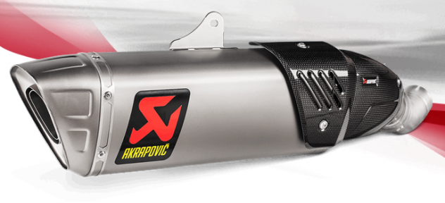 Scarico Akrapovic Slip on Titanio carbonio Evolution Line collettori - Foto 7