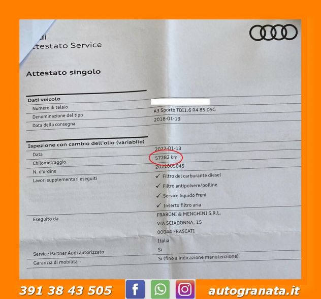 Audi A3 SPB 1.6 Tdi 115cv Business S-tronic NAVI+LED - Foto 10
