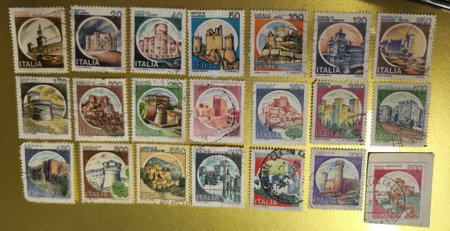 Francobolli serie Castelli d'Italia