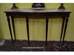 Console in mogano con piano in marmo anni 50 Mid-Century