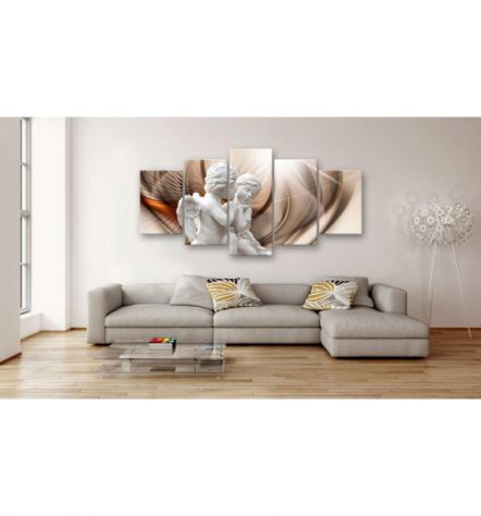 Quadro Con Due Angioletti Cm. 100x50 E 200x100 - ARREDALACASA - Foto 2