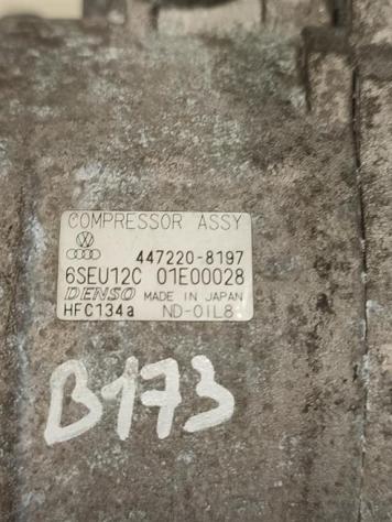 COMPRESSORE A/C AUDI A2 Serie (8Z0) 8Z0260805A 447220-8197 BBY benzina 1390 (0005) - Foto 2