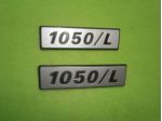 Scritte loghi targhette profili laterali Fiat 127 1050L