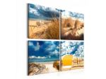 Quadro Estivo In 4 Parti Cm. 80x80 E 40x40 ARREDALACASA