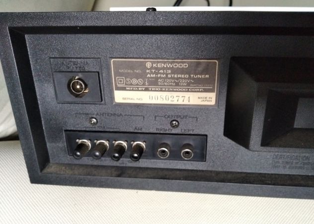 Kenwood KT-413 tuner sintonizzatore AM/FM stereo sintonia motorizzata - Foto 7