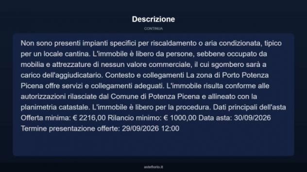 Immobile in asta di 10 m² in vendita a Potenza Picena - Foto 5