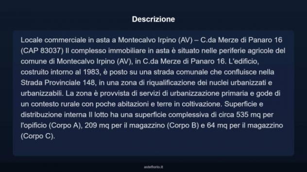 Immobile in asta di 535 m² in vendita a Montecalvo Irpino - Foto 3