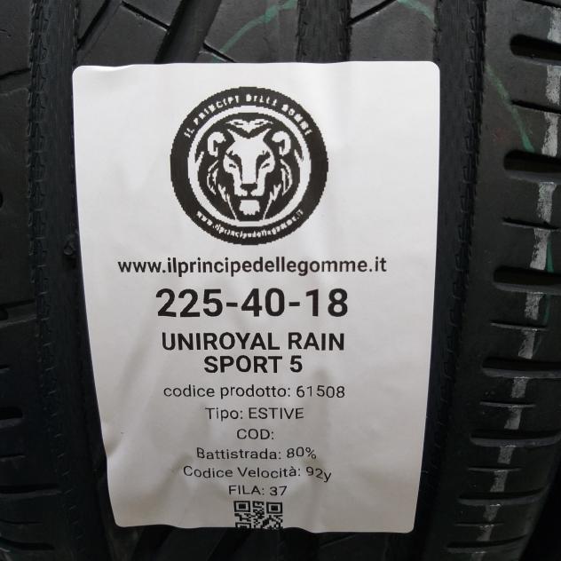 2 GOMME 225 40 18 UNIROYAL A61508 - Foto 2