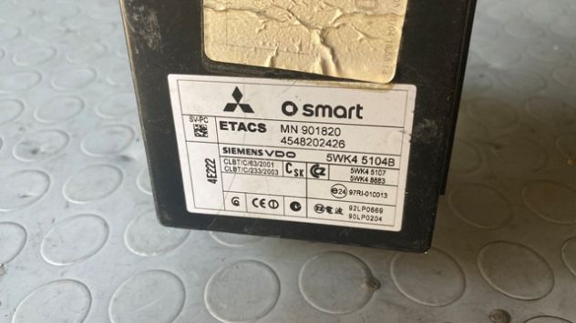 Body computer Smart ForFour W454 del 2005 (MN901820) - Foto 3