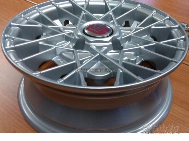 Cerchi ray silver 4,5x 12 4x98 fiat 126 600 900 - Foto 10