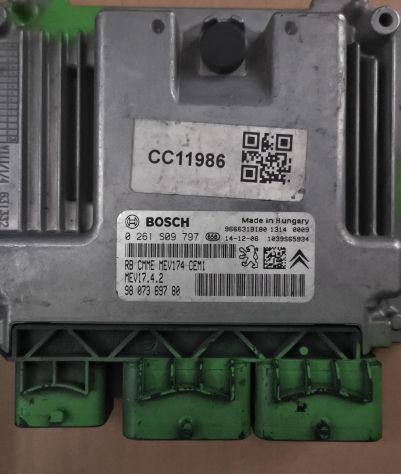 0261S09797 ECU KIT PEUGEOT 208 B GPL 1.4 MEV17.4.2 9807369780 BSI 9807531680 - Foto 2