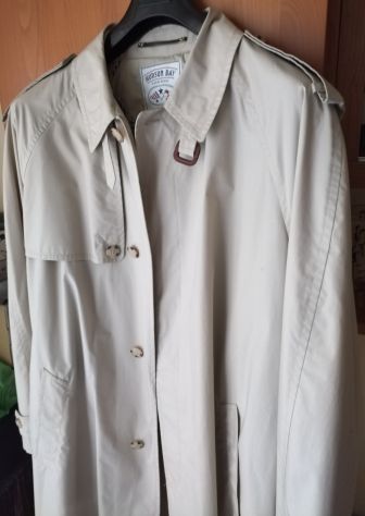 Trench da uomo Hudson Bay Beige Tg 54 Vinage anni ’80 come nuovo - Foto 10