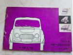 RENAULT R3/R4/R4L LIBRETTO USO E MANUTENZIONE ORIGINALE