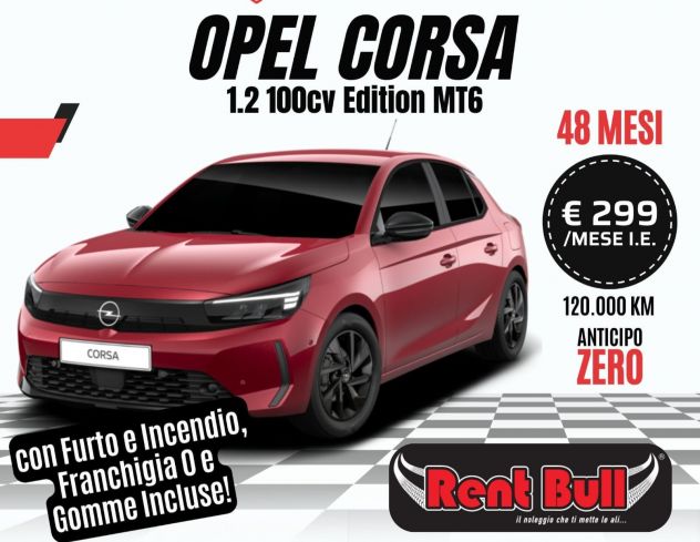 NOLEGGIO A LUNGO TERMINE OPEL CORSA