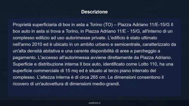 Immobile in asta di 15 m² in vendita a Torino - Foto 4
