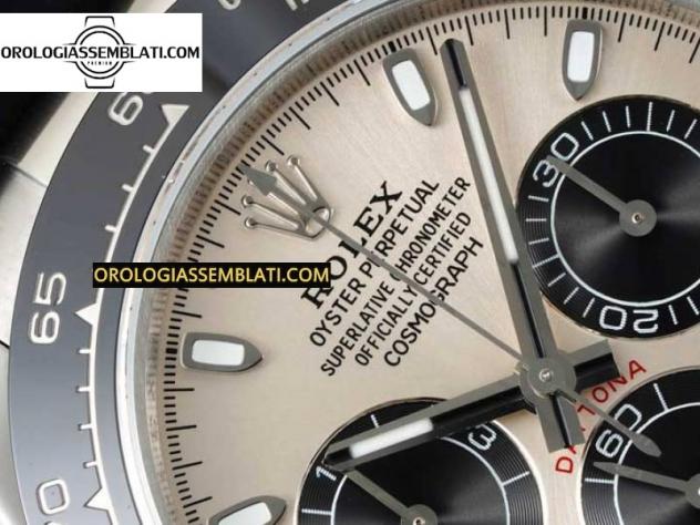 Rolex Replica DAYTONA 116519 1:1 BEST EDITION QUADRANTE GRIGIO SU CINTURINO IN GOMMA OYSTERFLEX SA4130 - Foto 11