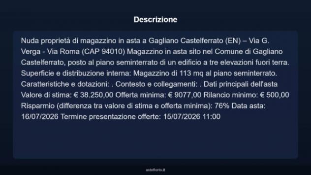 Immobile in asta di 113 m² in vendita a Gagliano Castelferrato - Foto 8