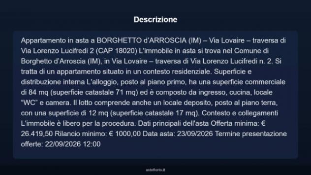 Immobile in asta di 84 m² in vendita a Borghetto d'Arroscia - Foto 5