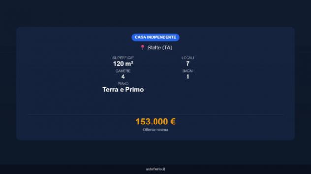 Immobile in asta di 120 m² con più di 5 locali in vendita a Statte - Foto 16