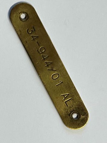 Pfaff 34 targhetta modello ottone - Foto 5