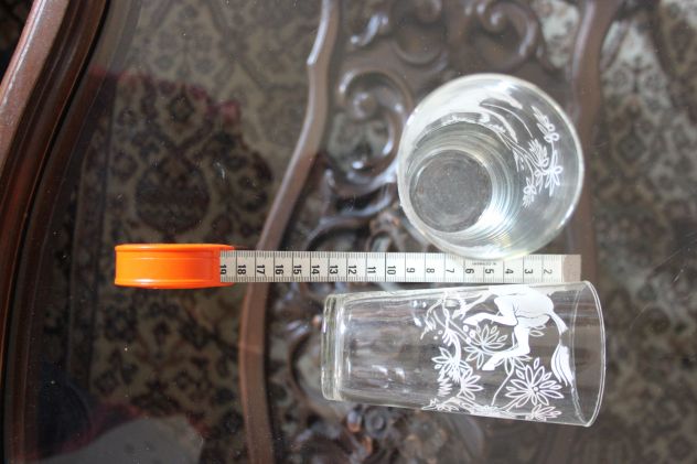 Vintage bicchiere con cavallo bianco anni 50/60 coppia di due da collezione glas - Foto 8