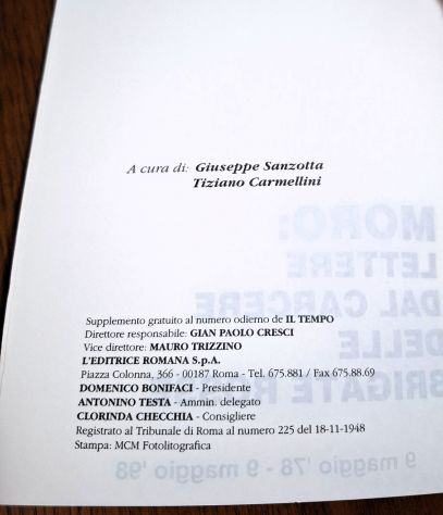 Moro: lettere dal carcere delle brigate rosse - Foto 3