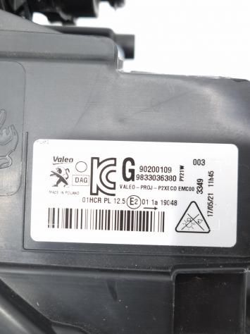 FARO FANALE ANTERIORE SINISTRO A LED PEUGEOT 2008 Serie 9833036380 (19) - Foto 10