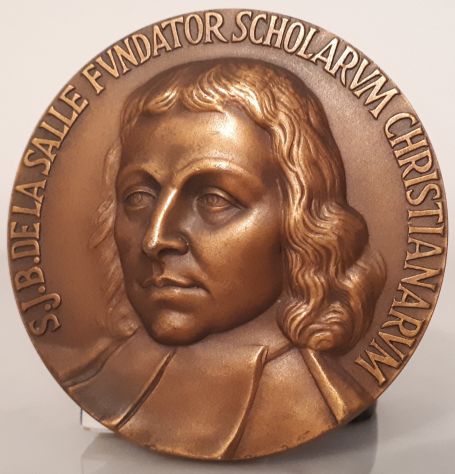 Medaglia S.J.B. DE LA SALLE FVNDATOR SCHOLARVM CHRISTIANARVM 1937. - Foto 6