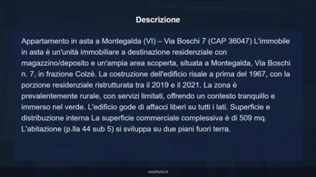 Immobile in asta di 509 m² con più di 5 locali e box auto in vendita a Montegalda - Foto 15