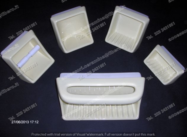 #ASSORTIMENTO di PORTASAPONI BAGNO Porcellana 'SPEA'_ VINTAGE - Foto 5