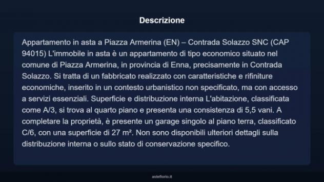 Immobile in asta di 27 m², box auto in vendita a Piazza Armerina - Foto 6